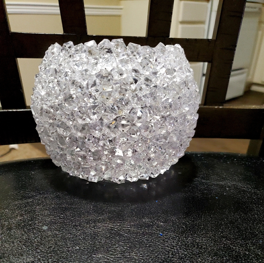Handmade faux crystal candle holders